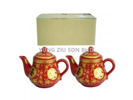 AUSPICIOUS RED TEAPOT(2P/BOX)CNY(9338)